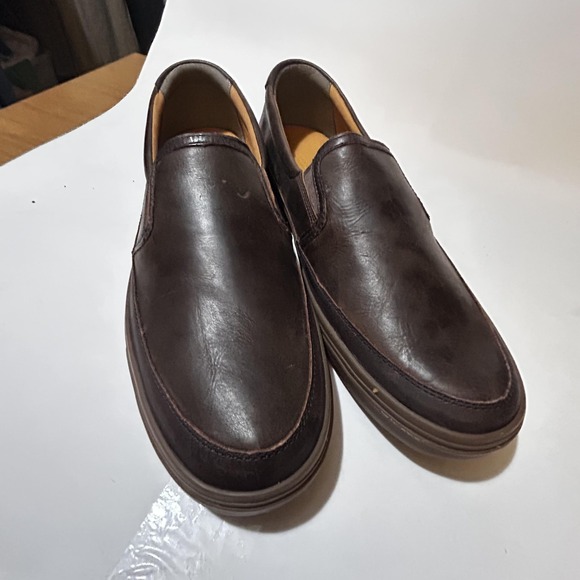Cole Haan Shoes Mens Size 10.5 Brown Leather Slip On Loafers Comfort C21882 - Picture 1 of 7